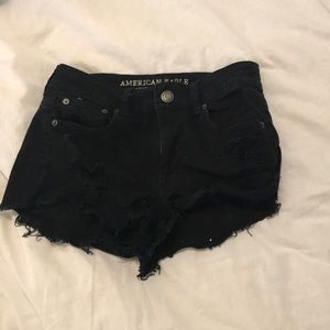 American eagle high rise jean shorts.